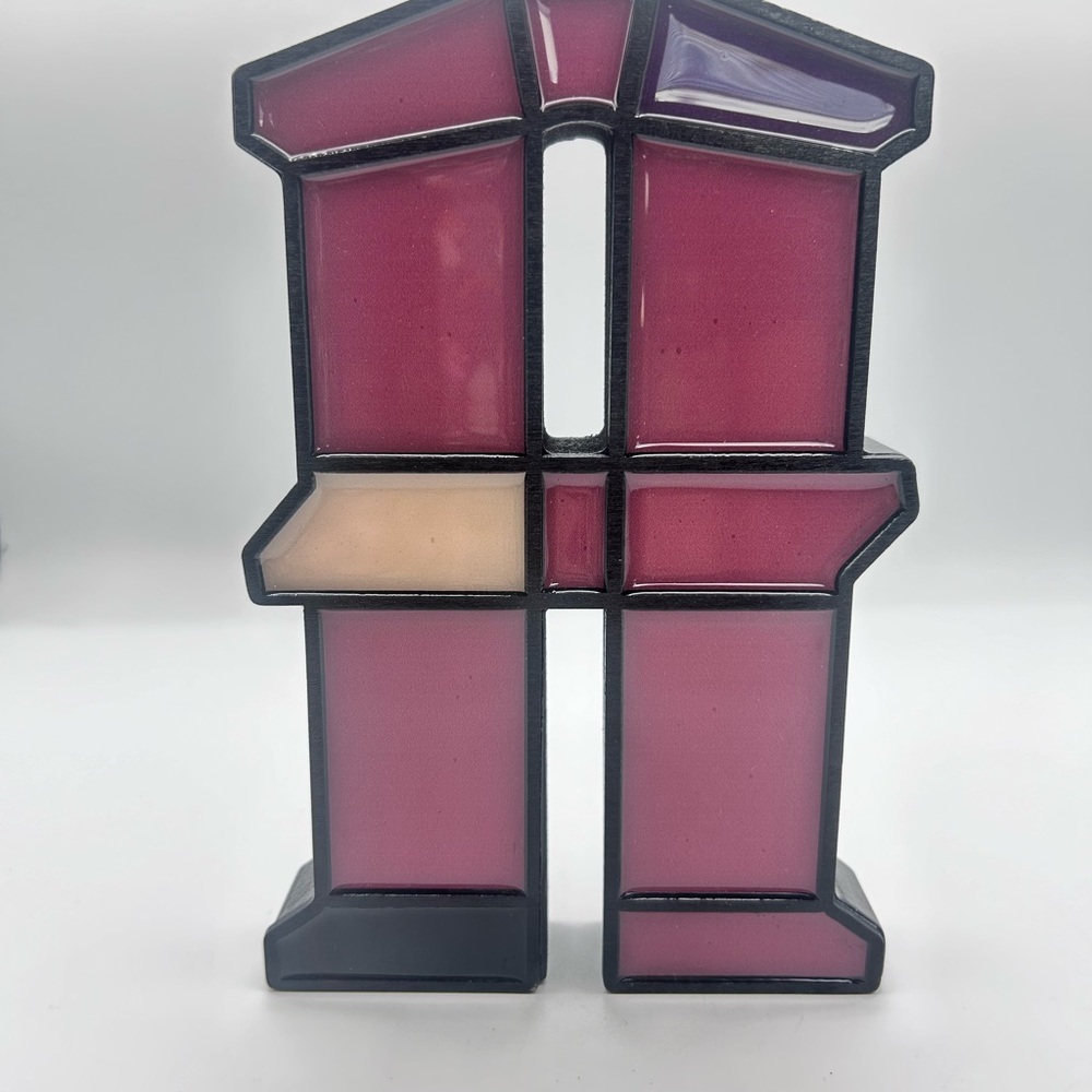 Ashland Monogram “A” Geometric Pink and Purple